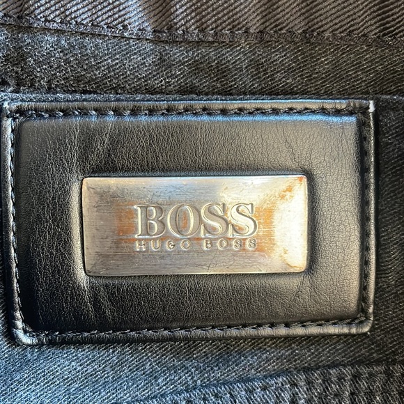 Vintage Hugo Boss Pants  (Alabama) Charcoal size 34-34 5 Pocket Mint Condition - Picture 1 of 13